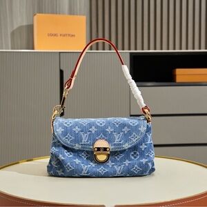 Louis Vuitton Denim Blue Monogram Shoulder Bag